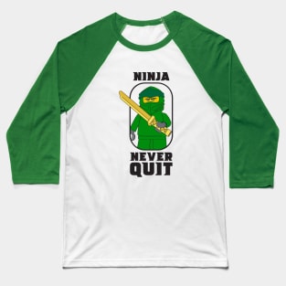 Ninjago Ninja Never Quit Lloyd Green Fan-Art Baseball T-Shirt